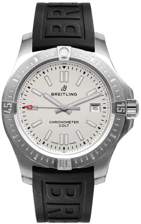 used breitling chronomat 41|Breitling colt 41 silver dial.